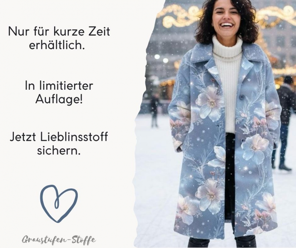 Winterglück-Kollektion: Eisruhe I Kuschelsweat mit Überbreite